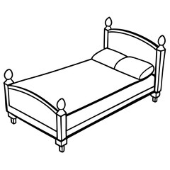 Bed vector illustration 