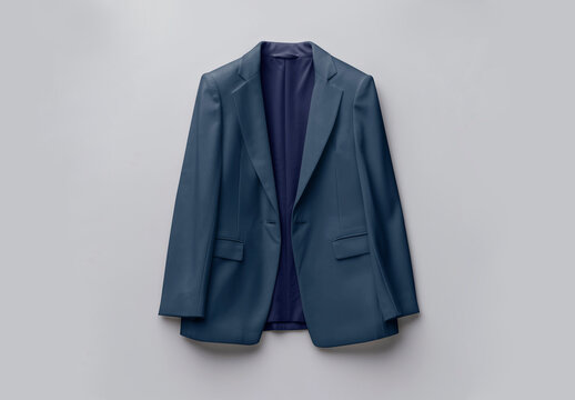 Blazer Flatlay Mockup With Generative AI