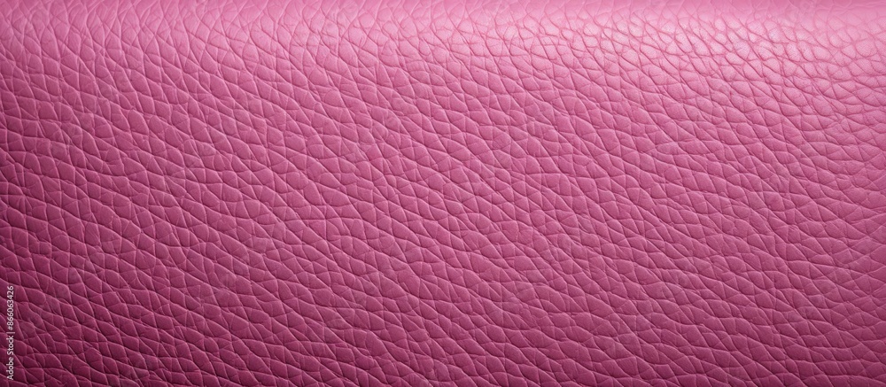 Poster Close-up of a textured pink leather background with a pattern, with copy space image available.