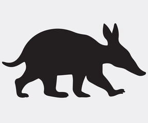 Aardvark Silhouette, Vector Artwork