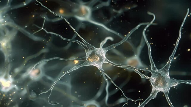 A of newlyformed neurons in the brain identifiable by their budding dendrites and round soma.