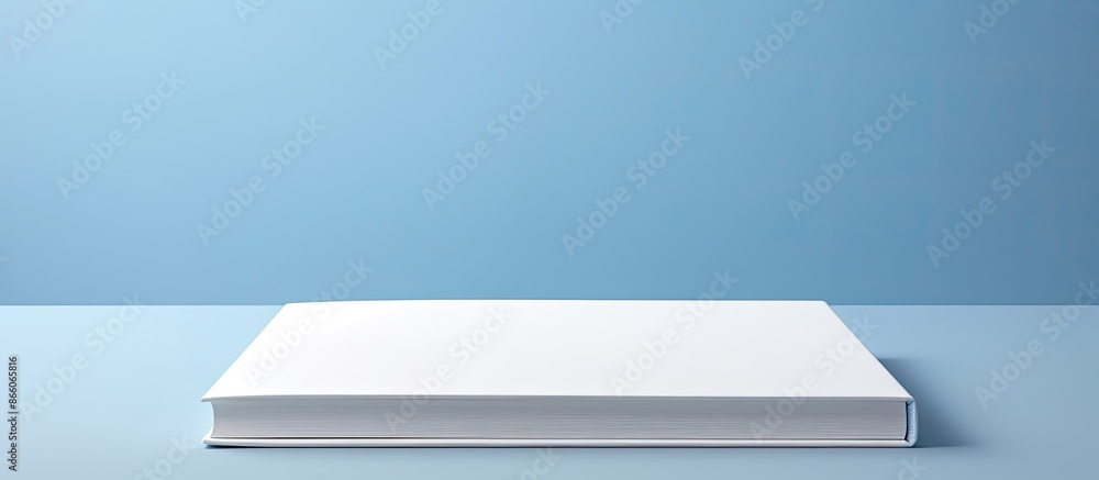Aufkleber A pristine white book on a subtle gradient background with ample copy space image.