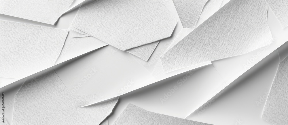 Aufkleber White paper cardboard texture background with a blank sheet for an abstract copy space image.