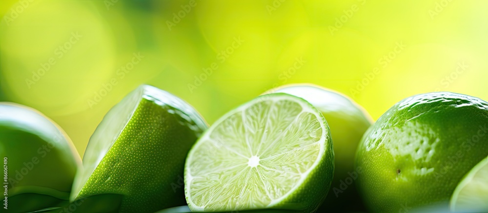 Fototapete the soft, out-of-focus background with a blurred lime providing a subtle touch, perfect for a relaxi