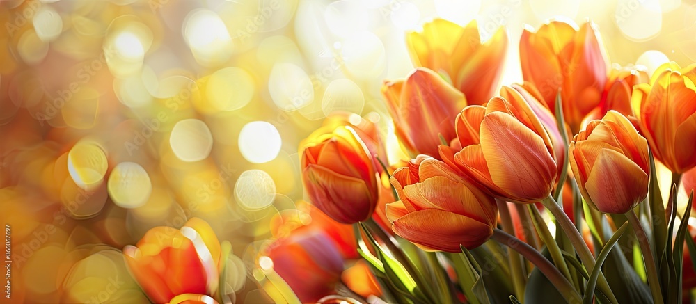 Leinwandbilder blooming european cornel with a beautiful background for text placement, creating a stunning copy sp
