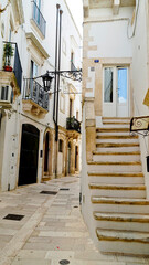 Martinafranca, una delle città bianche della Puglia ricca di monumenti Barocchi. Taranto, Puglia