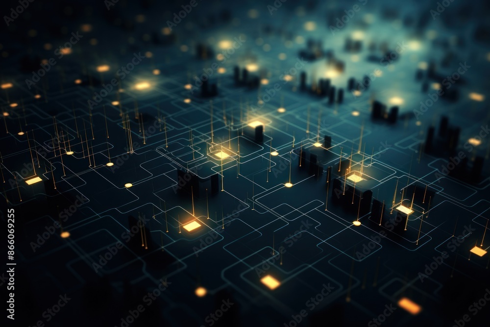Poster technology network backgrounds technology architecture.