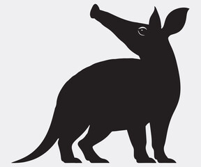 Aardvark Silhouette, Vector Artwork