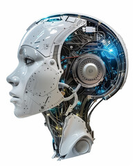 AI Artificial Intelligence Robot Head Images