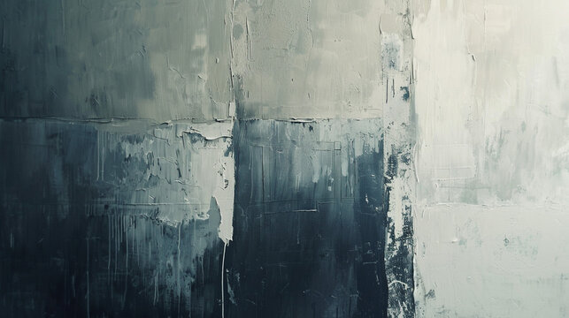 A series of minimalist abstract compositions focusing on simplicity and purity of form, painted with a restrained palette and delicate brushwork in oil.