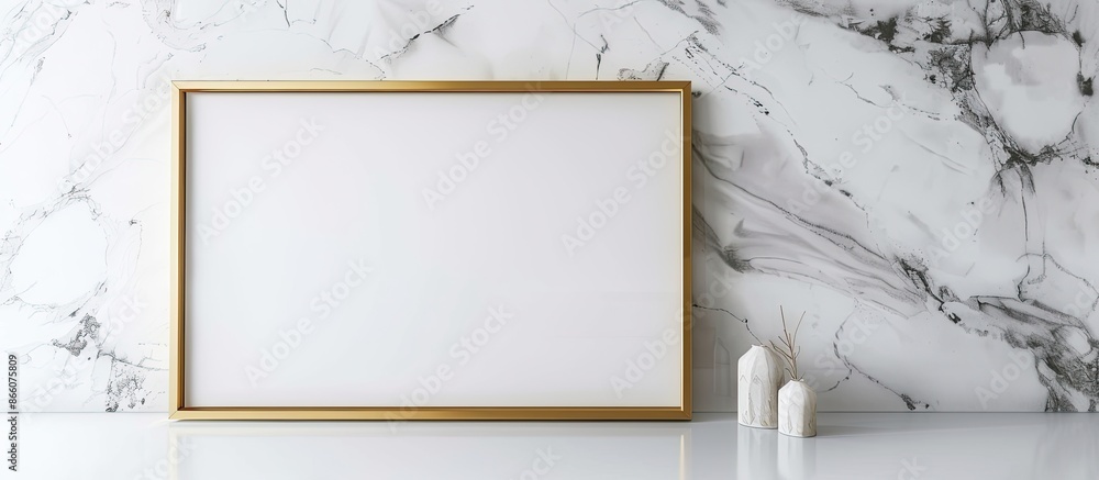 Aufkleber White background with a photo frame isolated for a copy space image.