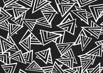 Abstract background with seamless irregular overlapping triangle lines pattern