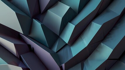 Obraz premium Abstract background with geometric volumetric. AI generated 