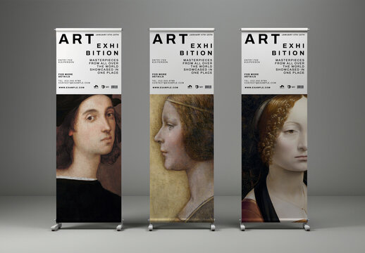 Roll Up Standy Banner Mockup With Generative AI