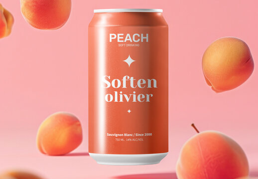 Sofr Drink can Mockup With Generative AI