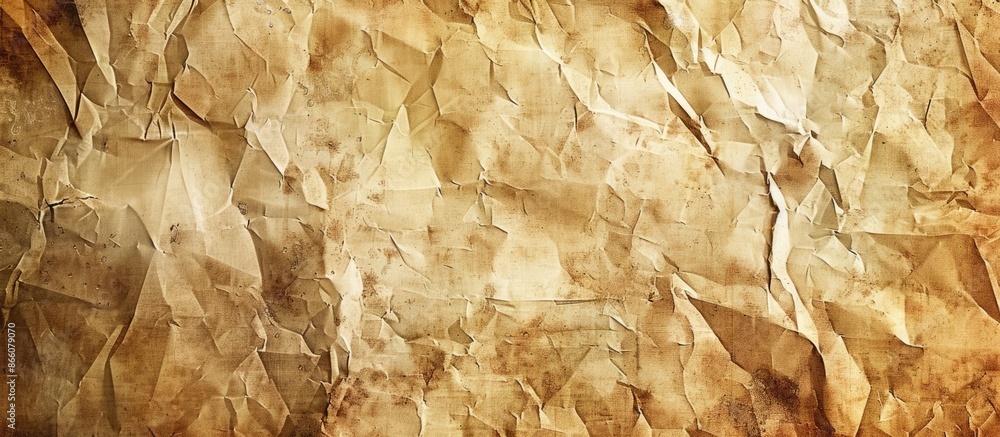 Poster Aged paper texture for use as a background with copy space image.