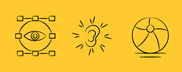 Human resources web icons in line style. Headhunting, career, resume, work group, candidate, job hiring, collection. Vector illustration.