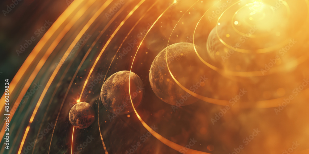 Poster abstract illustration of singularity concept. origin of life. space and science. background image. c