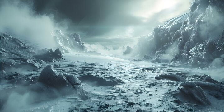 Frozen Battlefields Immersive Digital Visuals Bring Lifelike Fighting Game Battles to Life. Concept Battlefield Simulation, Immersive Gaming Experience, Lifelike Digital Visuals