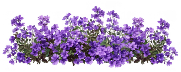 Dense Cluster of Purple Flowers