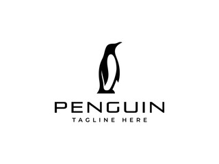 penguin logo vector illustration. modern penguin logo template © Rezaalfarid204