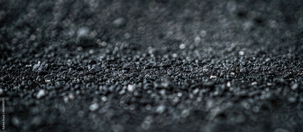 Poster background with a textured black sandpaper surface for a copy space image.