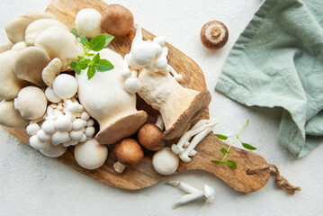 Fototapeta premium Assortment of various mushrooms