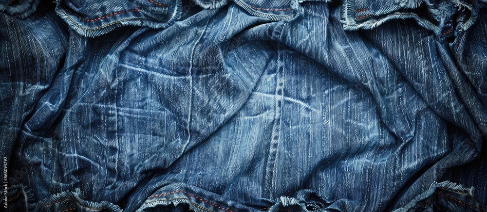 Poster background with denim fabric texture, perfect for copy space image.