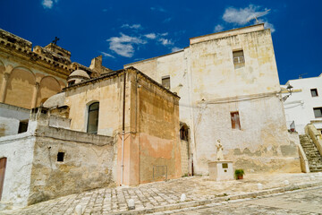 Il centro storico e la gravina di Massafra, Taranto, Puglia. Italia