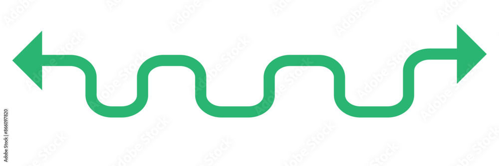 Poster arrow wavy black vector icon. simple black arrow vector. pointer to the right vector arrow isolated 