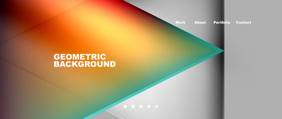 Gradient triangle geometric minimal wallpaper