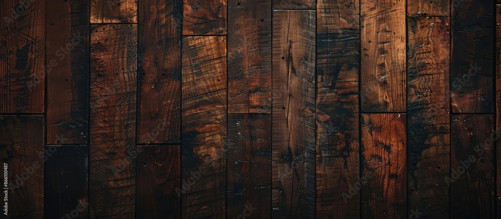Poster a background made of textured wood with space for adding objects or text in the image. image with co