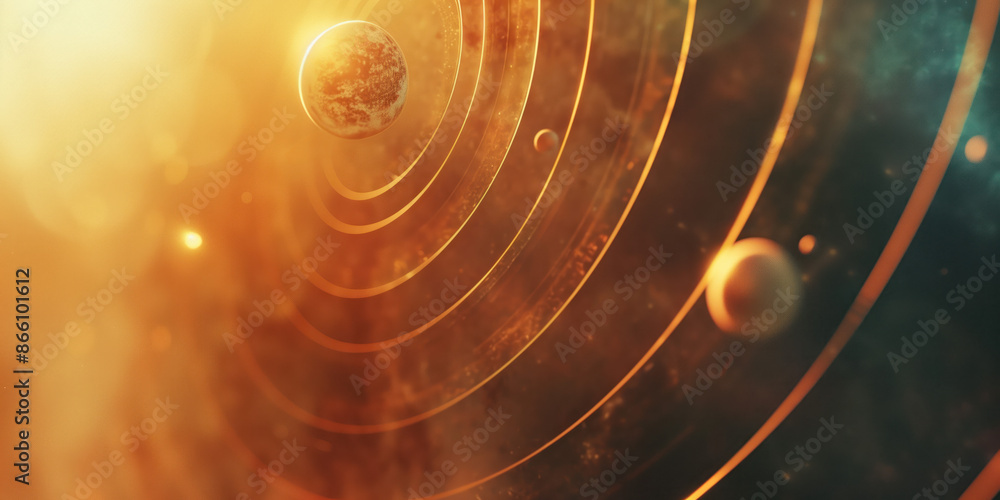 Poster abstract illustration of singularity concept. origin of life. space and science. background image. c