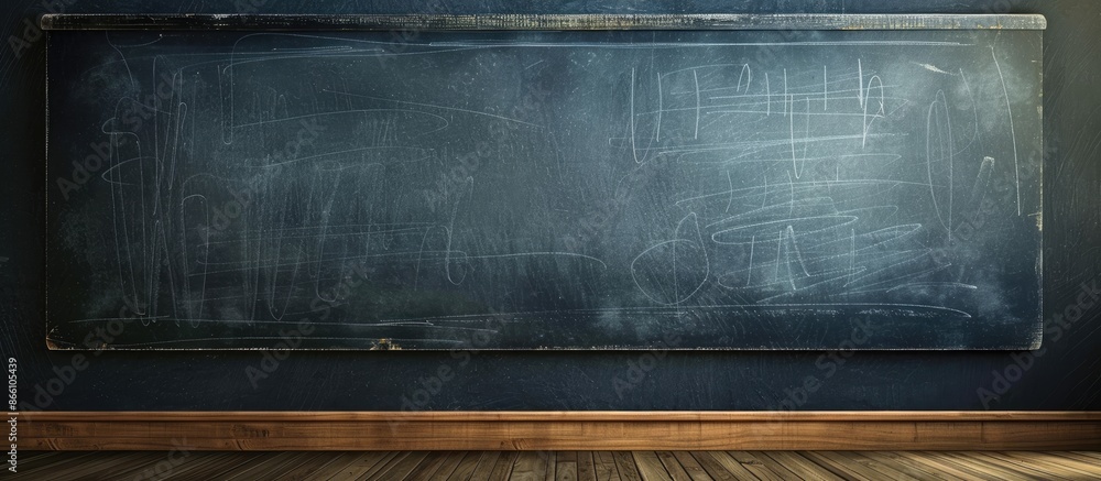 Aufkleber in education, teachers utilized a chalkboard with copy space image to display notes or information t