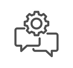 Human resources related icon outline and linear vector.	
