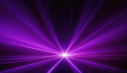 Abstract blue and purple light rays on black background with lighting effect and bokeh. Vector illustration