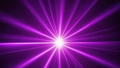 Abstract blue and purple light rays on black background with lighting effect and bokeh. Vector illustration