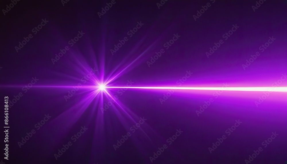 Poster abstract blue and purple light rays on black background with lighting effect and bokeh. vector illus