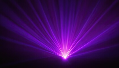 Purple light rays effect with geometric shapes background