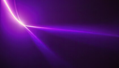 Purple light rays effect with geometric shapes background