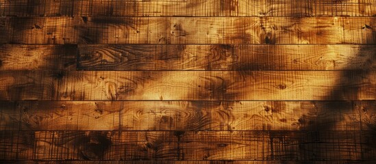 Obraz premium Background featuring a textured medium golden brown wood with ample copy space image.