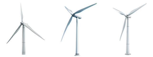 Modern Wind Turbines Renewable Energy Transparent Background