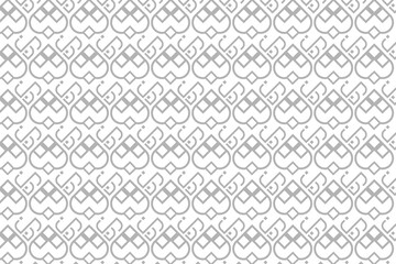 Black geometric seamless pattren set vector element background