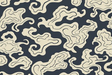 Fototapeta premium Wave backgrounds abstract pattern.