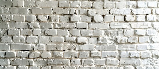A white brick wall set against a grey background provides a sleek and modern aesthetic for any copy space image.