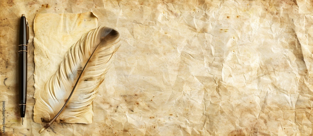 Poster Background with notepad as a copy space image.