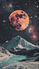 Obraz premium Galaxy space night astronomy.