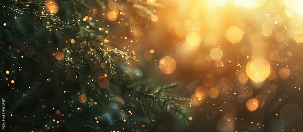 Poster antique bokeh shines beautifully, perfect for copy space image.