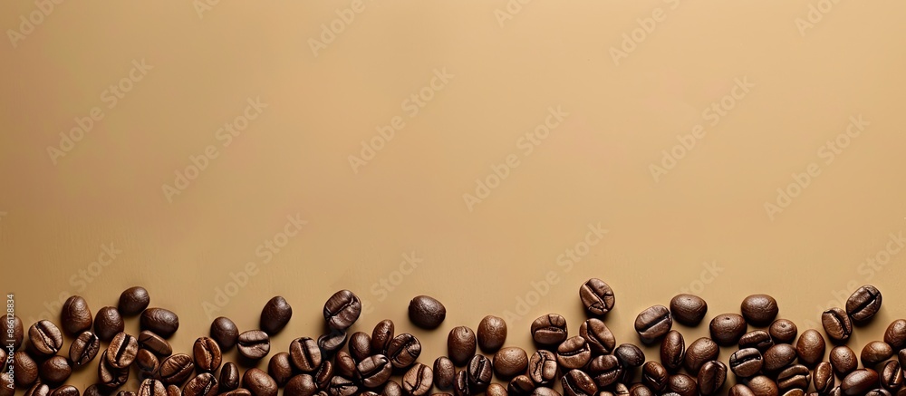 Poster Empty space with copy space image for displaying coffee beans.