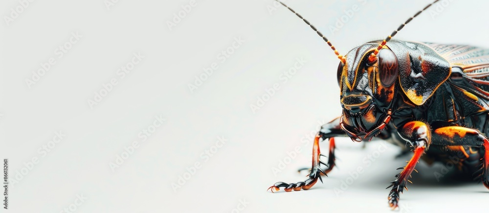 Poster cicadidae set against a blank copy space image.